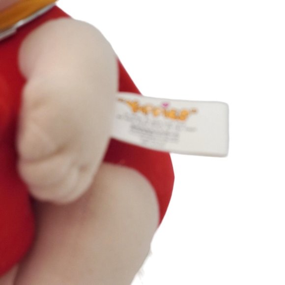 Cute Chinese Wind Doll Girl Holding Fish Plush 10 Inch Anime Cartoon Red Black - Picture 5 of 6